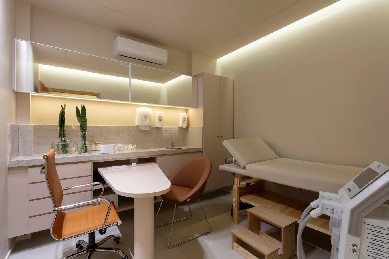 Sala de atendimento da clínica